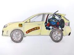 イラスト　車　ドローイング　ビックリマン　デコレーション