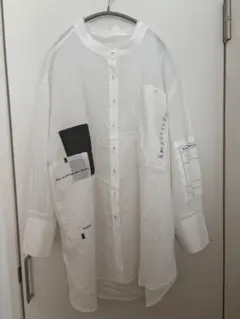 完売品BIGシルエットシャツ　コットン　ドットポケット付き9号 Ｍ　個性的