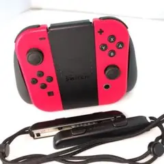 【動作正常】Nintendo Switch 純正ジョイコン グリップ 赤