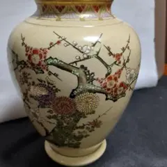 薩摩焼　寿官　沈寿官　大花瓶　古作　骨董　陶芸 楽天市場】受注生産 薩摩焼 十五代沈壽官作 薩摩一尺 四君子