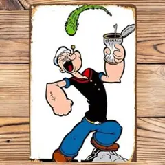 ポパイ POPEYE ブリキ看板 アメリカン雑貨 世田谷ベース