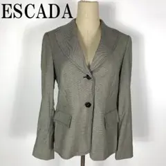 LA3815 ESCADA エスカーダ テーラードジャケット グレー ウール38