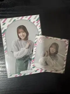 櫻坂46 松田里奈　コラボメニュー注文特典 ランダムポストカード&コースター