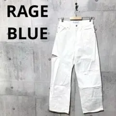 RAGE BLUE レディース サイドリップドホワイトデニム ジーンズ F