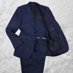 TAKA-Q タカキュー スーツ セットアップ ネイビー A6 Lサイズ