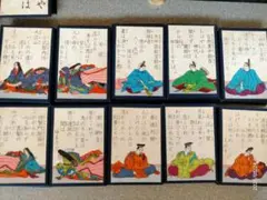 レトロ 年代物・百人一首 札セット（京都 大石天狗堂製）