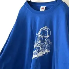フルーツオブザルーム Nate racunam Tシャツ XL ブルー 古着