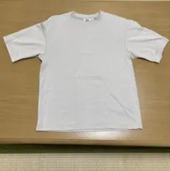 UNIQLO エアリズムコットンオーバーサイズTシャツ5分袖ライトグレーSサイズ
