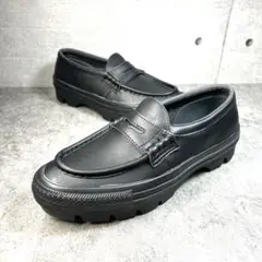 ほぼ新品【CONVERSE ALL STAR】チャンクローファー　厚底 黒　完売