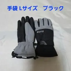 手袋 防寒 防水 スノボ グローブ 手袋　Lサイズ　ブラック