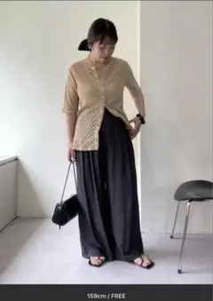 omekashi ストレッチレース2WAYカーディガン
