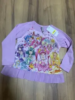 新品タグ付き　100cmプリキュア　オールスターズ　ひかるパジャマ　トップスのみ