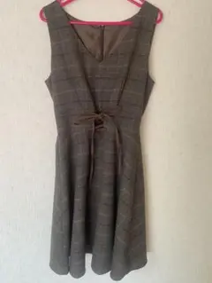 MAJESTIC LEGON 【美品】チェック柄ノースリーブワンピース