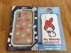 Swarovski ハート柄 マイメロディーiPhone X ケース
