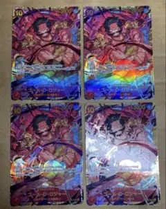 ワンピース カードゲーム ゴール・D・ロジャー 4枚セット　シークレット