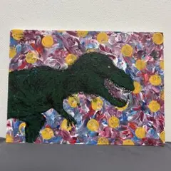恐竜の絵画　A4サイズ