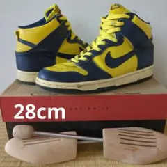 1998年製Nike Dunk High 　ミシガン　紺黄