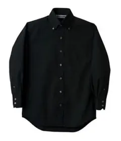 黒 ボタンダウンシャツ LLサイズ長袖　制服メーカーのシャツ