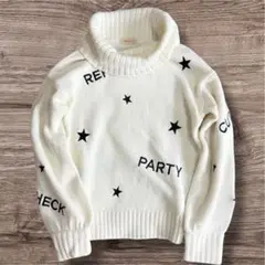 美品⭐︎repipi armarioセーター タートル 白 ホワイト 星 スター