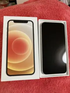 極美品 iPhone12mini 本体 レンズカバー付 白おまけ ケーブル