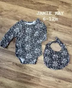 JAMIE KAY 花柄ロンパースとビブセット 6-12m