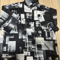 LUCY モノクロ長袖シャツ