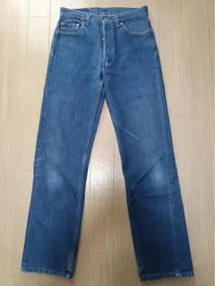 【30×36】LEVI'S 501 90s USA ボタン裏555バレンシア工場