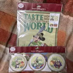 ディズニー　フードワインフェスティバル メモ3個 クリアフォルダー ファイル