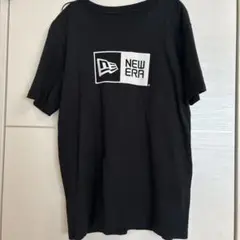 NEW ERA 黒 Tシャツ ロゴプリント