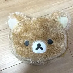 リラックマ　ふわふわ　フェイス　ポーチ　小物入れ