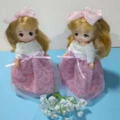 ミキちゃんマキちゃん　キャミソールとパンツ　ピンク系