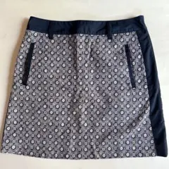 23区 ネイビー花柄ゴルフスカート
