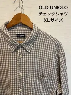 《連休値下げ》オールドユニクロ/OLD UNIQLO/チェックシャツ/紺タグ