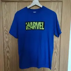 MARVEL ロゴ Tシャツ M 青