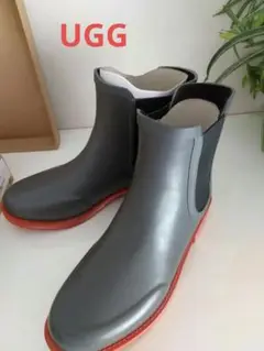 UGG アグ 25 晴雨兼用 サイドゴア レインブーツ ウールインソール