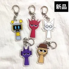 【新品】SPRUNKI アクリル キーホルダー 5点セット