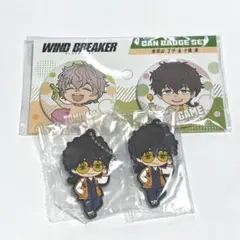 WIND BREAKER 十亀条 兎耳山丁子 水着 缶バッジ ラバスト ガチャ
