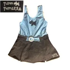 新品タグ付き　pom ponette 水着 女児　水着　130cm