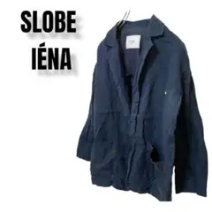 a327【 スローブイエナ】F 麻ジャケット ボタンレス unisex