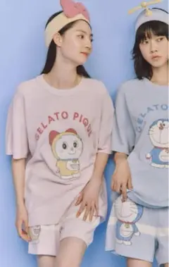 GELATO PIQUE ドラミ　ジャガードプルオーバー&ショートパンツセット