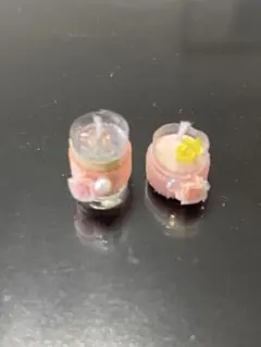 ミニチュアキャンドル 2個セット ピンク