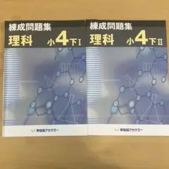 練成問題集 理科 小4下 I & II セット（早稲田アカデミー・四谷大塚）