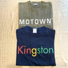 MOTOWN, KINGSTON 90’s ヴィンテージTシャツ　2枚セット