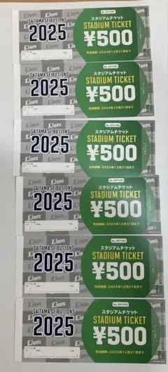 埼玉西武ライオンズ ベルーナドーム2025 スタジアムチケット
