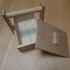 木製収納ボックス 取っ手付き