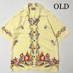 OLD Hawaiian History book パイナップル柄 アロハシャツ