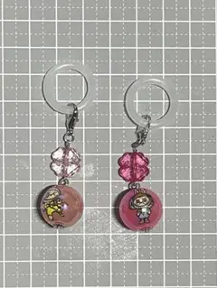 445 めじるしアクセサリー キーホルダー ラブブ クローバー