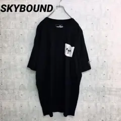 x0287 SKYBOUND Tシャツ 黒 3XL アシカポケット