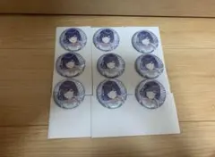 ローソン　学園アイドルマスター　グリッター缶バッジ　秦谷美鈴　9点