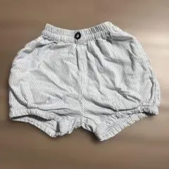 コトリ　かぼちゃ　パンツ　ズボン　ストライプ白と水色